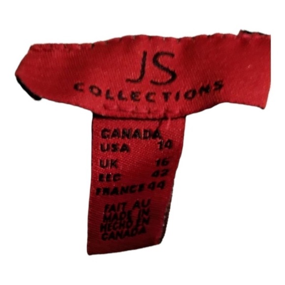 JS Collections Tan Tiered Evening Mermaid Gown, Size 14 - Picture 4 of 4